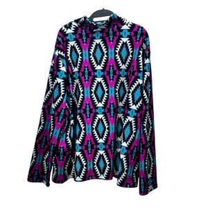 Vibrant Geometric Patterned pullover.